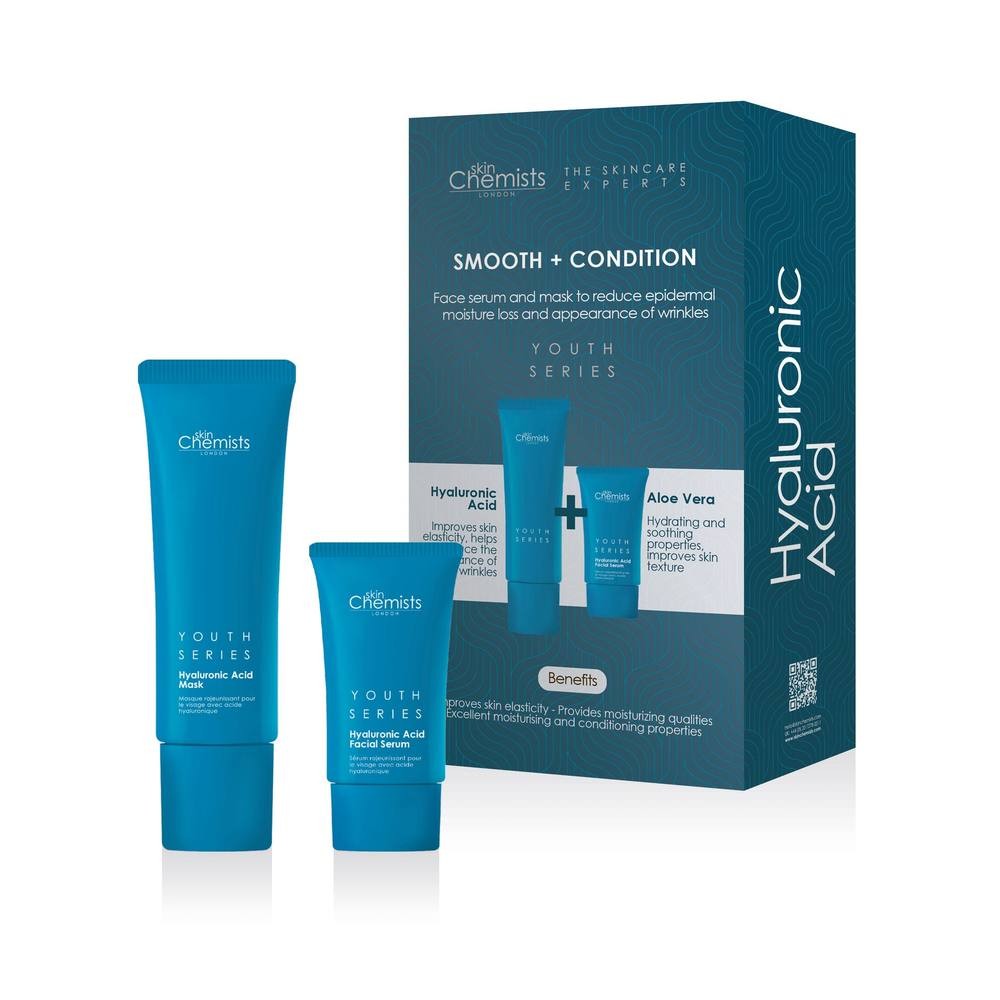 skinChemists Hyaluronic Acid Smooth & Condition Kit + Free Hyaluronic Acid Mask 50ml - image 2