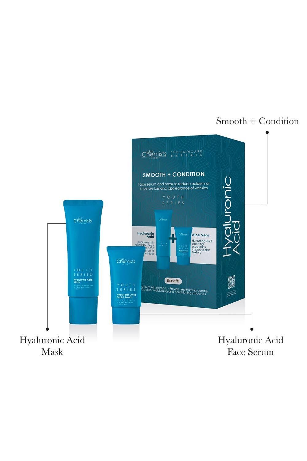 skinChemists Hyaluronic Acid Smooth & Condition Kit + Free Hyaluronic Acid Mask 50ml - image 3