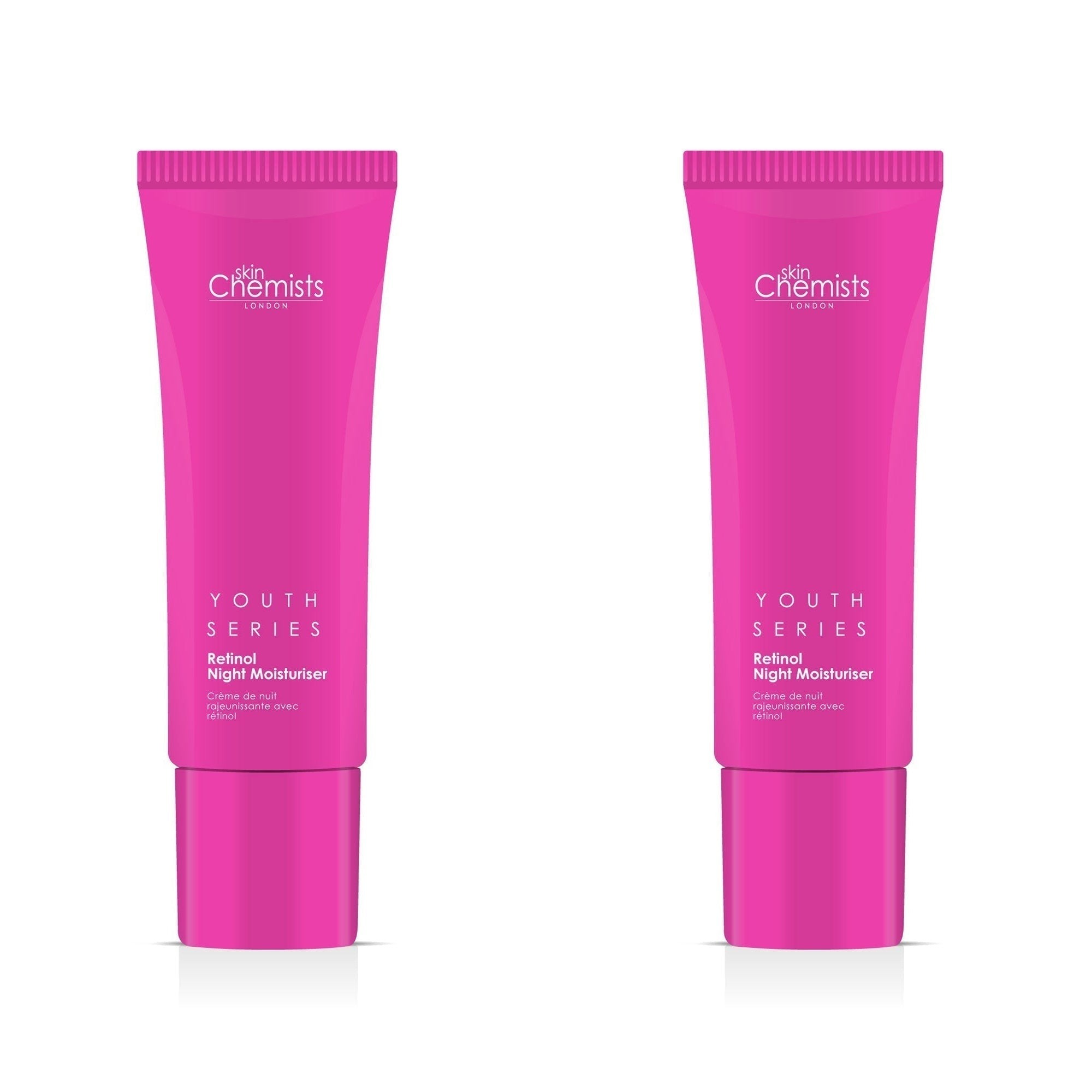 skinChemists SkinChemists Youth Series Retinol & Bakuchiol Night Moisturiser 50ml X 2 Duo Pack