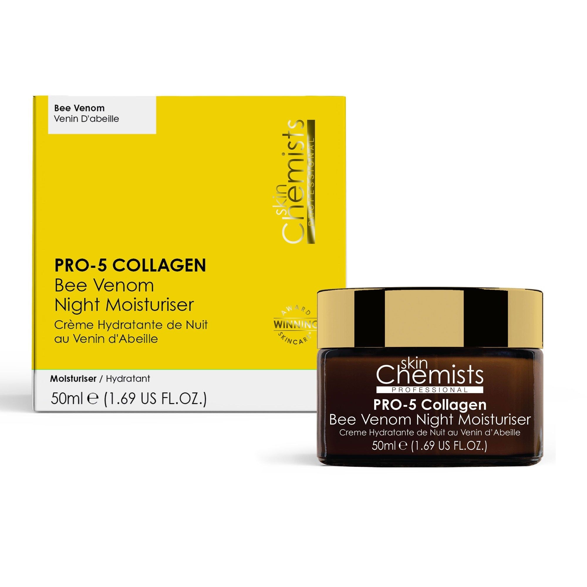 skinChemists SC Pro-5 Collagen Bee Venom Night Moisturiser 50ml - image 3