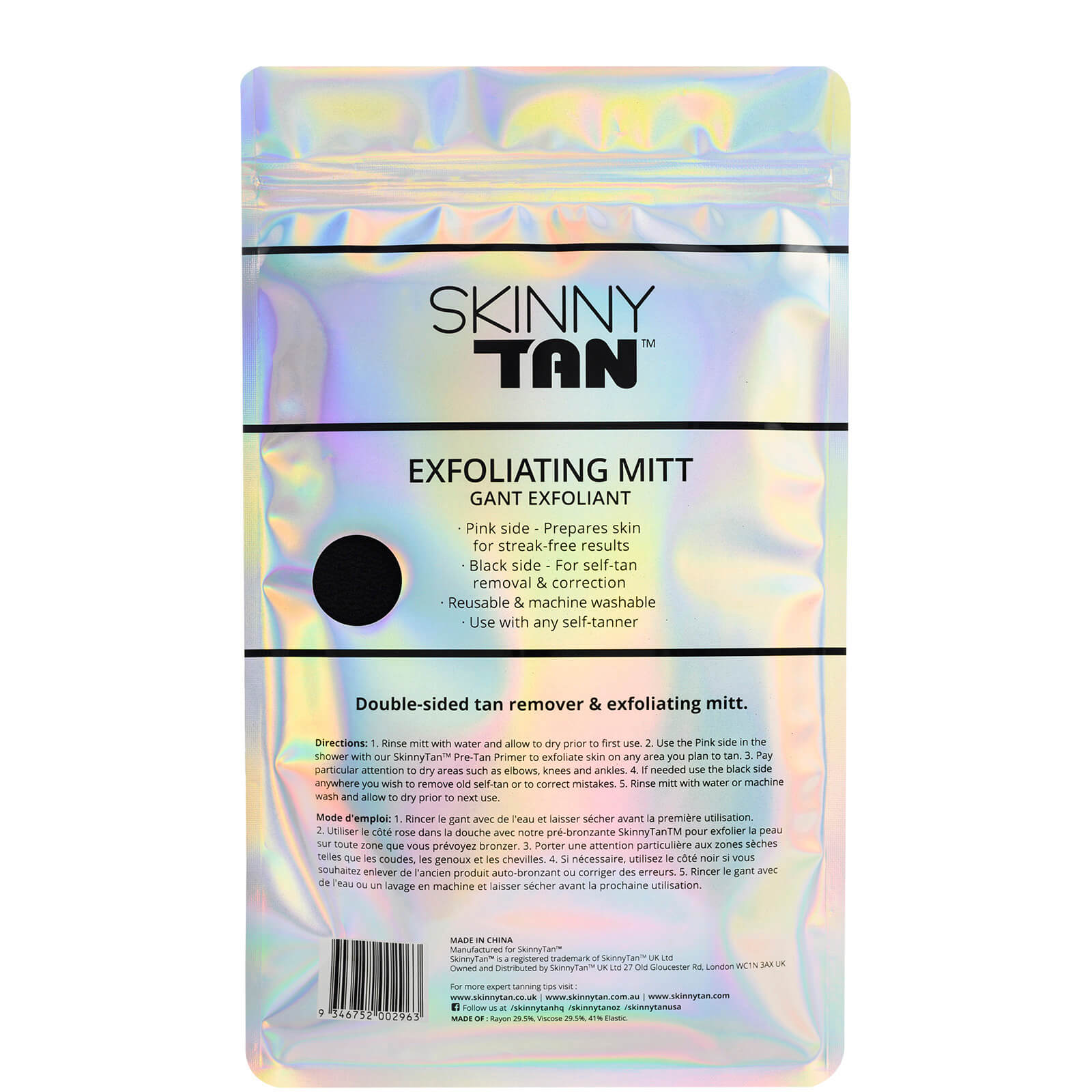 Skinny Tan Dual Sided Exfoliating Mitt - image 2