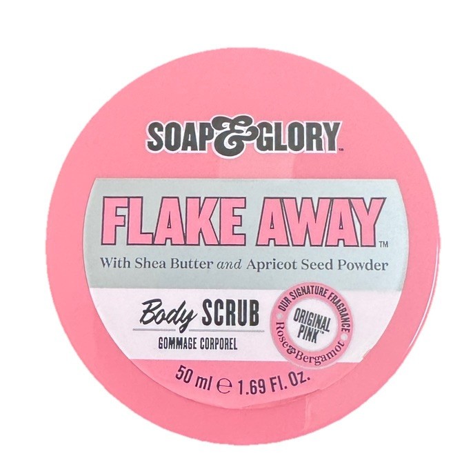 Soap & Glory Soap & Glory Flake Away Body Scrub Shea Butter Original Pink NEW Travel Size