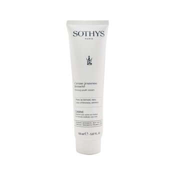 White tube of Sothys Firming Youth Cream, 5.7 oz, featuring a sleek design with black text, labeled "Crème Jeunesse Fermeté," ideal for salon use.