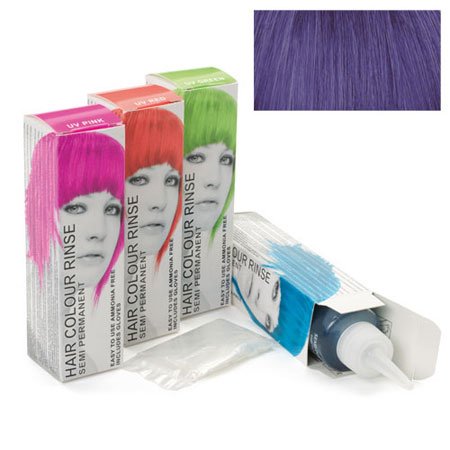 Stargazer Ultra Blue Semi Permanent Hair Dye in a 70ml tube, with colorful packaging featuring vibrant pink, green, and blue designs, showcasing the dye's rich color.
