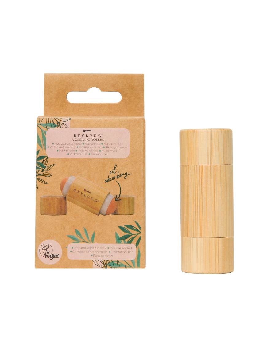 Stylpro Stylideas Stylpro Bamboo Volcanic Oil Absorbing Roller in Brown