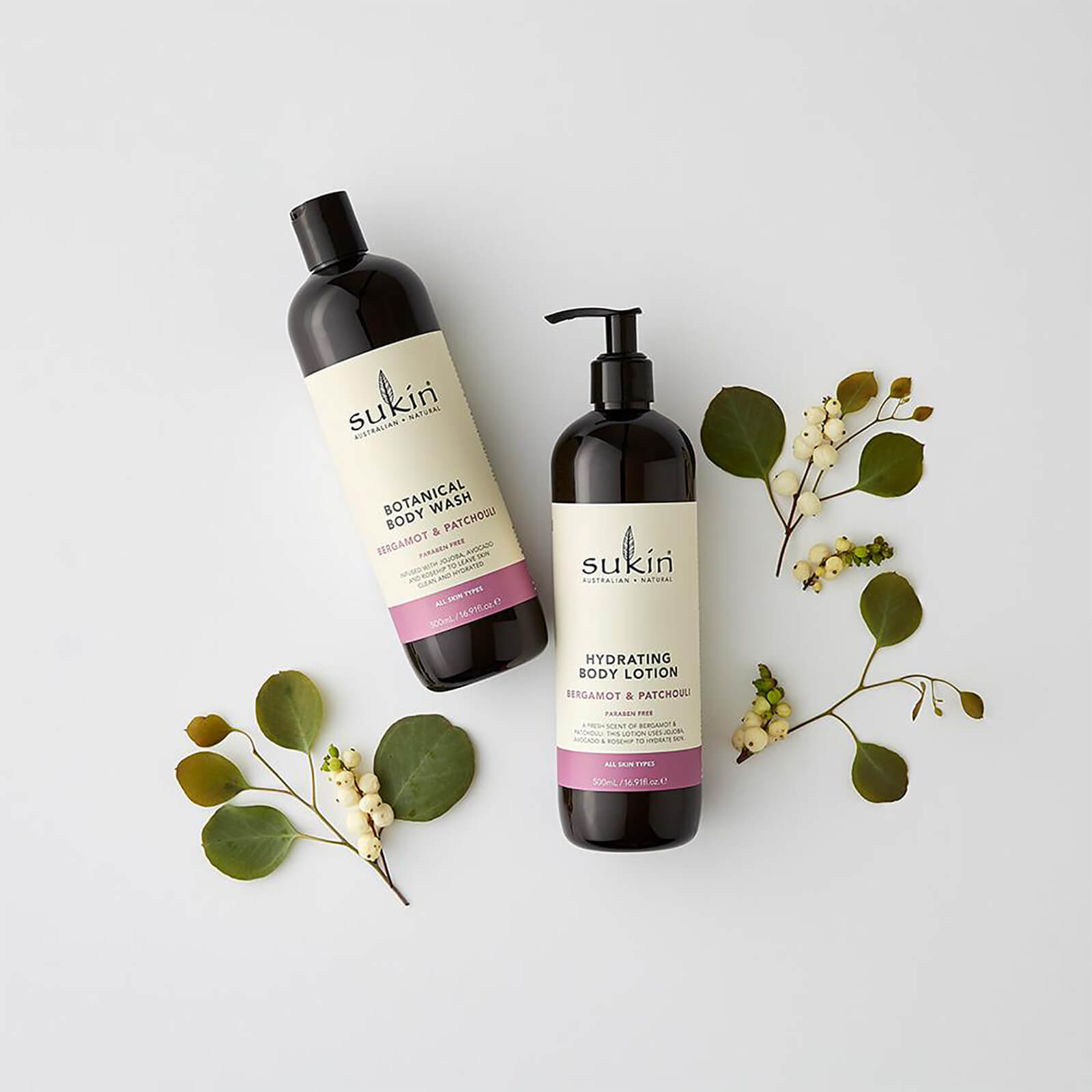 Sukin Botanical Body Wash Bergamot & Patchouli 500ml - image 2