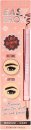 Sunkissed Easy Brow Eyebrow Pencil in Medium/Dark, featuring a sleek pink casing, a fine tip for precision, and a spoolie brush on the opposite end for blending.