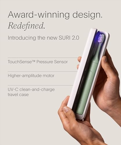 SURI 2.0 Sonic Electric Toothbrush + Case By SURI | Colour: Winter Fern - image 2