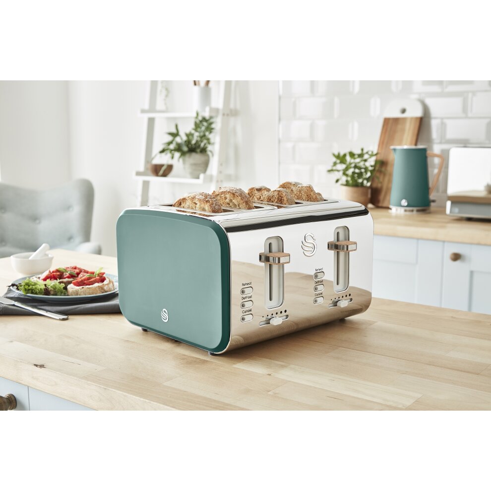 Swan Nordic Pine Green 4 Slice Toaster - image 2