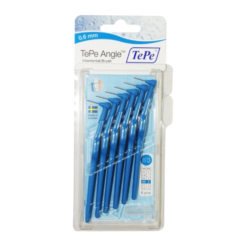 TePe Interdental Brushes Angle Blue 6 x 0.6mm Brushes - image 2