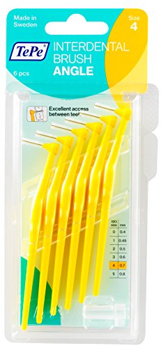 TePe Interdental Brushes Angle Yellow 6 x 0.7mm Brushes - image 2