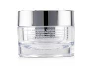 Clear glass jar with a silver metallic lid, containing 0.51 oz of Thalgo Exception Marine Eyelid Lifting Cream, featuring a textured inner surface.