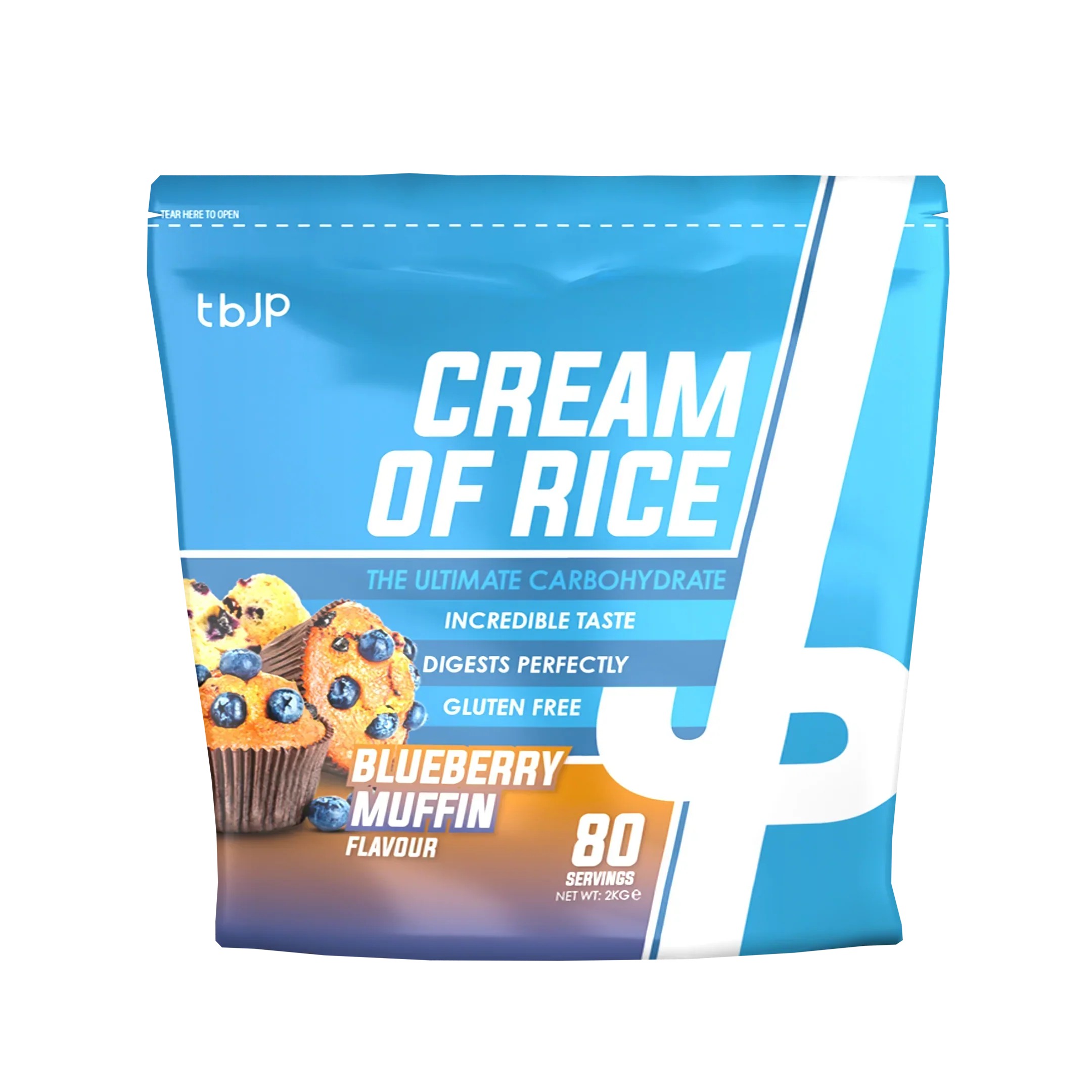 Trained by JP Trained by JP Cream of Rice 2kg, Blueberry Muffin