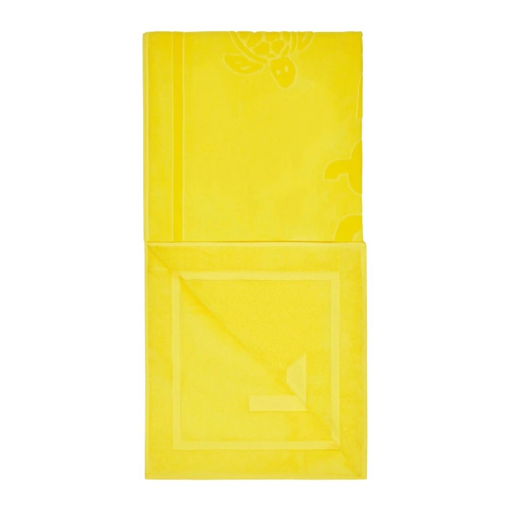 Vilebrequin - Solid Organic Cotton Beach Towel - Towel - Sand - Yellow - Size OSFA - image 2