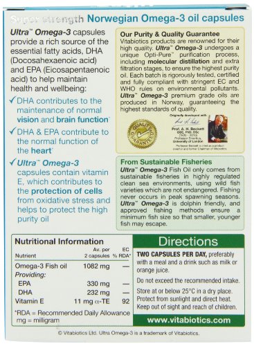 Vitabiotics Ultra Omega 3 High Purity Fish Oil Capsules 60 Capsules - image 4