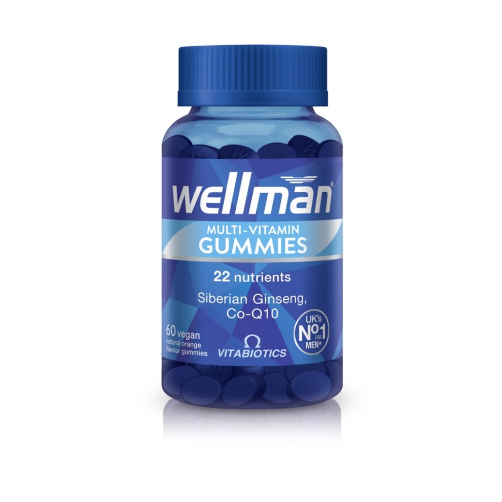 Vitabiotics Wellman Multi-Vitamin Natural Orange Flavour Vegan Gummies 60 Gummies - image 2