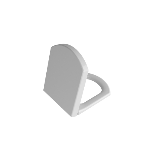 White Vitra Serenada toilet seat with a sleek, rounded design and smooth surface, featuring a modern aesthetic suitable for contemporary bathrooms.