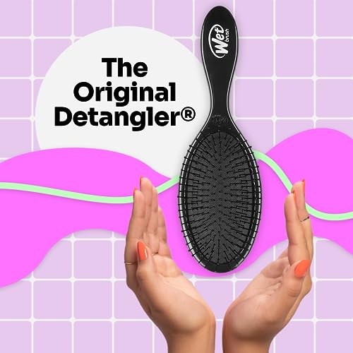 Wet Brush Original Detangler Groovy Disco Silver Hair Brush 1pc - image 2