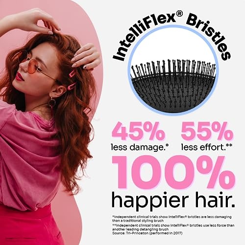 Wet Brush Original Detangler Groovy Disco Silver Hair Brush 1pc - image 3