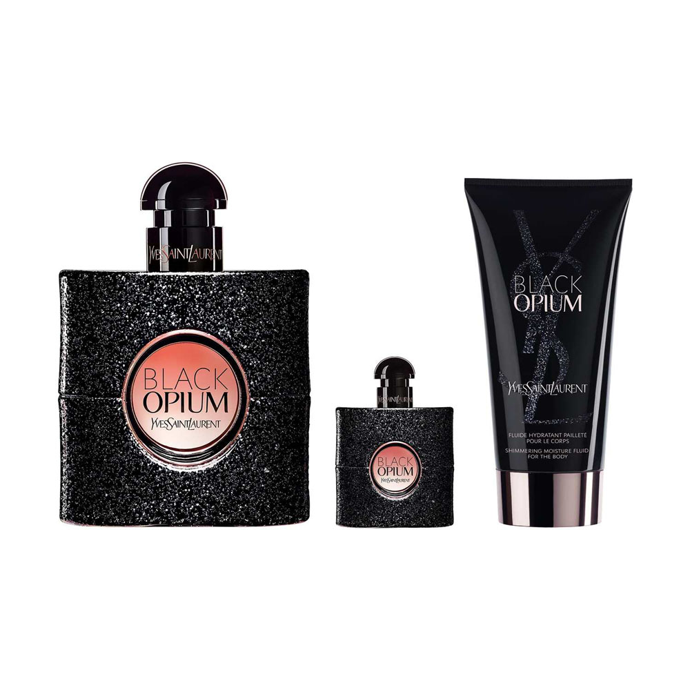 Yves Saint Laurent Black Opium Gift Set 50ml Eau De Parfum + 2ml Lash Clash Mascara + Pouch - image 2