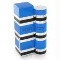 Blue and white striped cylindrical bottle with a sleek design, featuring black accents, containing 1.7 oz of Yves Saint Laurent Rive Gauche Eau De Toilette for women.