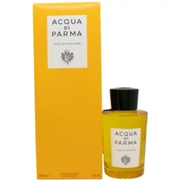Acqua Di Parma Luce Di Colonia diffuser, 180ml, in a yellow box with black cap and logo on bottle and packaging.