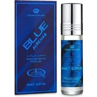 Al-Rehab Blue Roll-On Oil 6ml, silver cap, blue label with Arabic text, boxed in matching blue packaging.