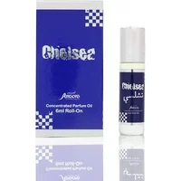 Blue and white Al-Rehab Chelsea Man Roll-On Oil 6ml bottle with matching box featuring checkered design.