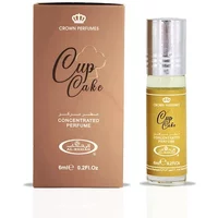Al-Rehab Cup Cake Roll-On Oil 6ml with brown box, gold label, and silver cap.