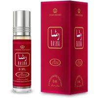 Red Al-Rehab Rasha Roll-On Oil 6ml with silver cap, matching red box with gold and white text.