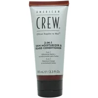 American Crew 2in1 Skin Moisturiser & Beard Conditioner, 100ml tube, white with brown cap and bold black text.