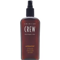 Brown spray bottle of American Crew Classic Alternator 100ml with black cap and white text on front.