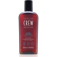Dark amber bottle of American Crew Detox Shampoo, 250ml, with black cap and white text label.