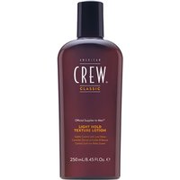 Brown bottle of American Crew Light Hold Texture Lotion, 250ml, with black cap and white text label.