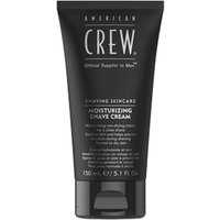 Black tube of American Crew Moisturizing Shaving Cream, 150ML, with white text and flip-top cap.