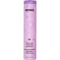 Purple Amika 3D Volume and Thickening Conditioner bottle with floral design, 275ml.