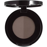 Anastasia Beverly Hills Brow Powder Duo in Ash Brown, round black compact with two shades of brown powder.