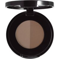 Black compact with two-tone brown brow powder, light and dark shades, by Anastasia Beverly Hills.