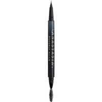 Black dual-ended brow pen with fine tip and spoolie, Anastasia Beverly Hills branding in white text.