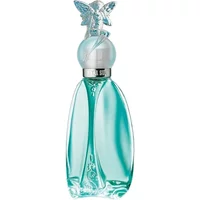 Teal Anna Sui Secret Wish Eau De Toilette 75ml bottle with fairy-topped cap and elegant curves.
