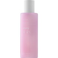 Pink bottle of Anua Peach 77% Niacin Conditioning Milk with white cap, 150 ml, for sensitive skin.