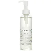 Clear bottle of Arencia Pore Melt Mochi Cleansing Oil 200ml with white pump dispenser and minimalist label design.