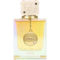 Armaf Club De Nuit Oud Eau De Parfum 105ml, square glass bottle with gold cap and medallion.