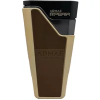 Armaf Eternia Imperia Eau De Parfum 80ml in a sleek black and gold angular bottle with embossed branding.