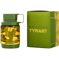 Armaf Odyssey Tyrant Eau De Parfum 60ml, green and gold camouflage bottle with matching box.
