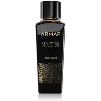 Armaf Seduction Pour Femme Hair Mist 80ml in sleek black bottle with gold accents and elegant design.