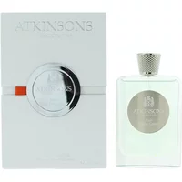 Atkinsons Posh On The Green Eau De Parfum 100ml, clear bottle with silver cap, embossed logo, white box.