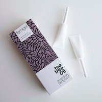 Femigel 25ML box with purple leaf design, includes white applicator tube, labeled with tea tree oil branding.