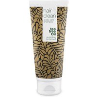 Australian Bodycare Hair Clean Shampoo 200ml in a white tube with brown leaf pattern and tea tree oil label.