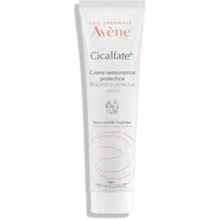White tube of Avène Cicalfate+ Restorative Protective Cream, 100ml, with red and black text on front.